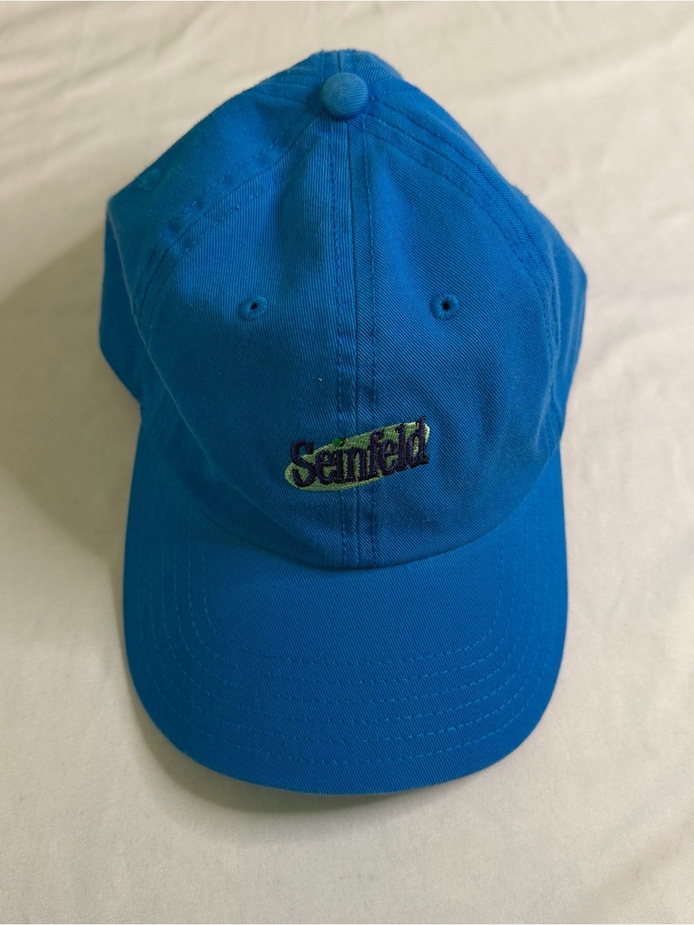 Vintage Seinfeld Embroidered Dad Hat Blue Adjustable Cap